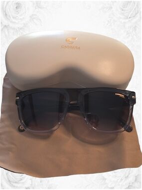 NWOT Carrera 340/S Rectangular Sunglasses Gradient Black FT39K 57mm